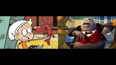 The Loud House and Monsters, Inc. - Mr. Waternoose Gets Arrested by the CDA vs. Bratty Kid Gets Kicked Out of the Supermarket