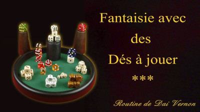 Fantaisie avec des dés à jouer