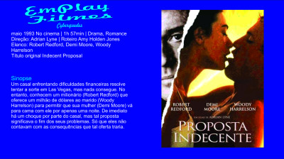 Proposta Indecente (1993) Drama, Romance