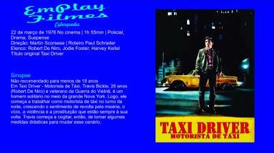 Taxi Driver - Motorista de Táxi (1976) Robert De Niro # Policial, Drama,