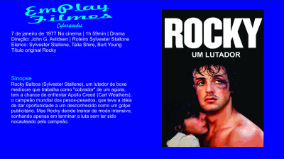 Rocky, um Lutador (1976) Sylvester Stallone